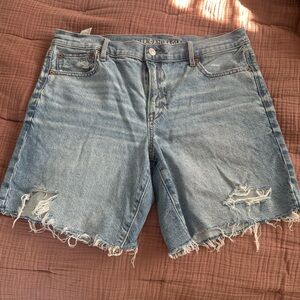 American Eagle Distressed Denim Cutoff Shorts Size 8